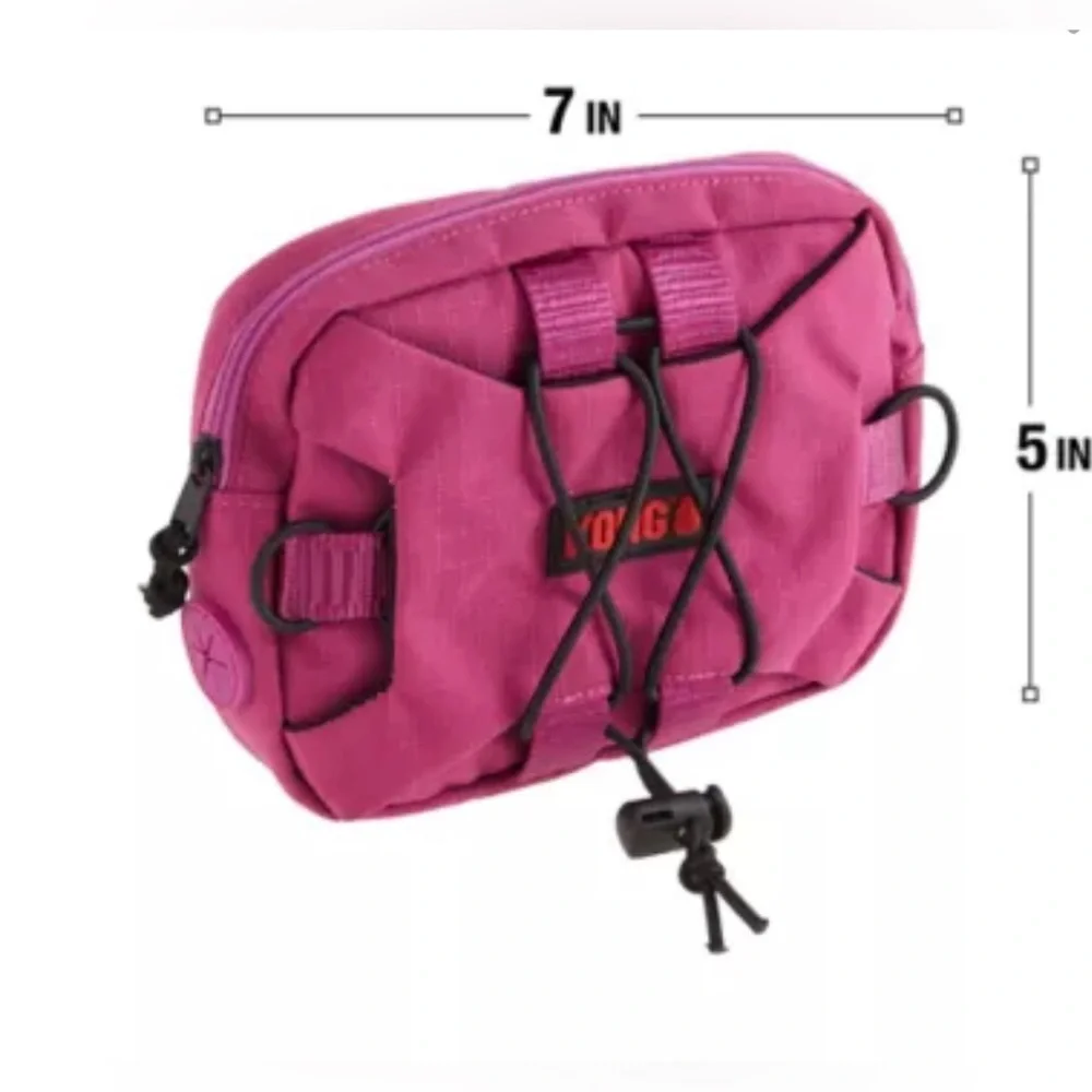 NWT NEW Kong Pet Dog Strongest Accessory Pouch Bag Ultra Durable Pink Black